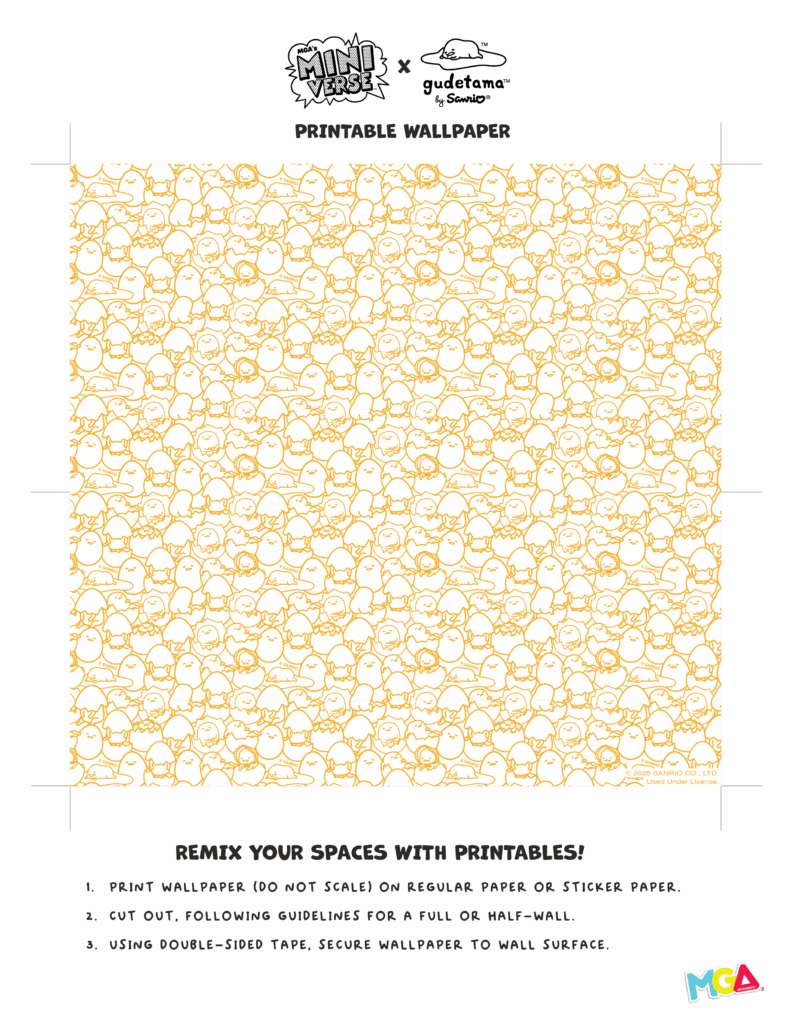 MGAs Miniverse Gudetama Make It Mini Spaces Wallpaper Pattern Full