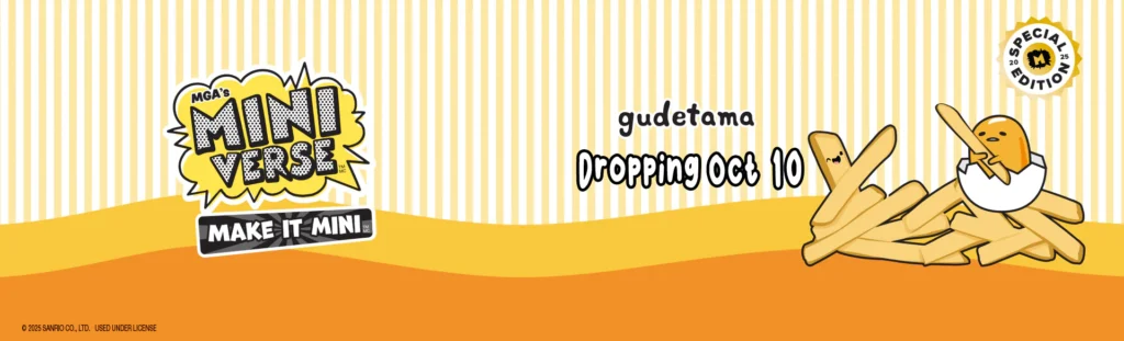 MGA's Miniverse Make It Mini Gudetama Dropping Oct 10